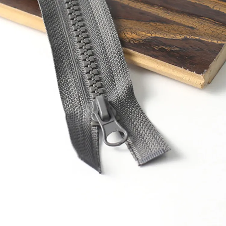Fermeture éclaire à glissière en résine pour vêtements