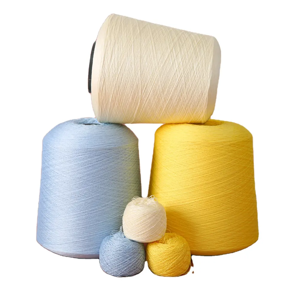Lot de 3Fils de Viscose teint en Polyester mélangé_355/TPM