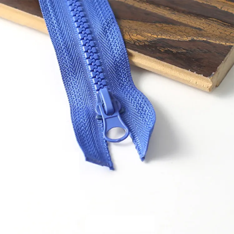 Fermeture éclaire à glissière en résine pour vêtements
