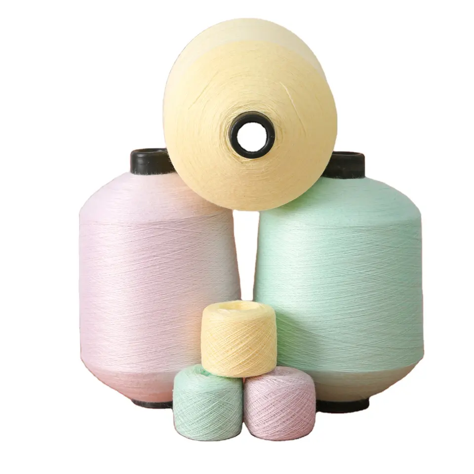 Lot de 3Fils à tricoter en Viscose teint _Torsion: 550/TPM