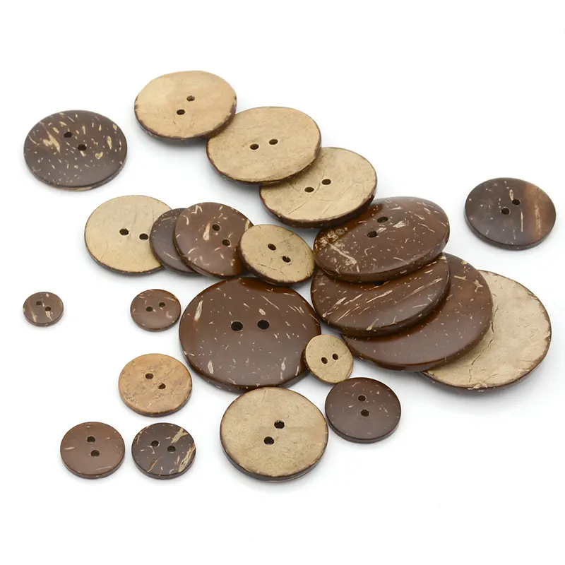 Lot de 100 boutons couture, coquille de noix de coco